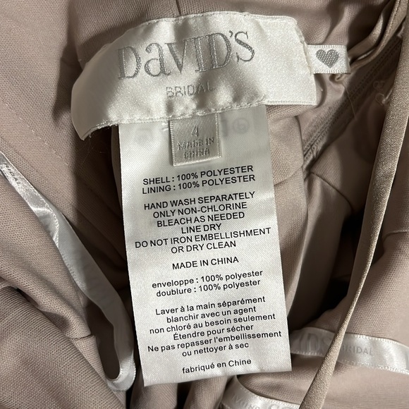 David’s Bridal Floral Embroidered Tank Dress - Picture 7 of 8